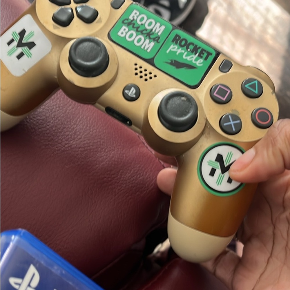 Gold Sony Controller